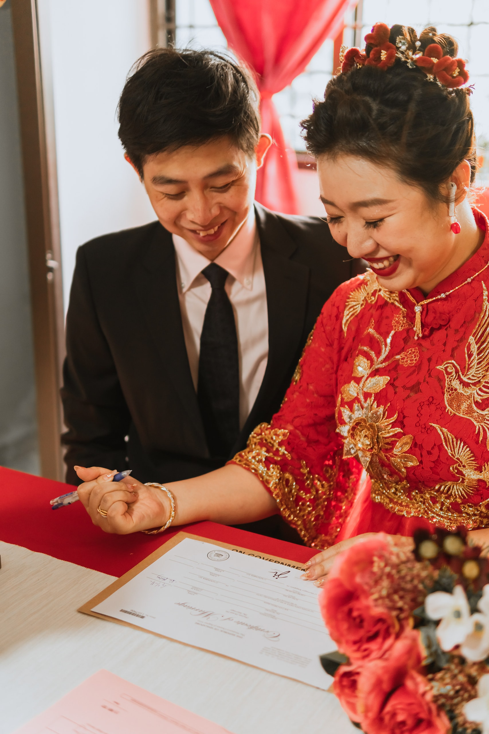 ROM & Solemnisation photoshoot — Yanhan and Wife
